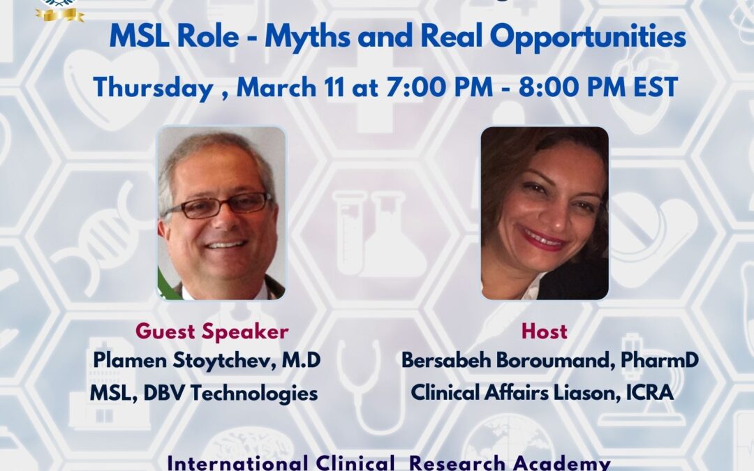 The MSL role – 10 myths and exciting opportunities, free webinar with Dr Plamen Stoychev, MD, MSL