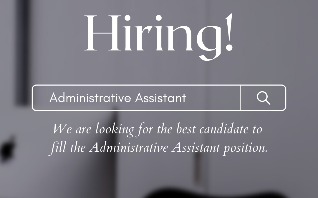 Job offer: Administrative Assistant, full time, remote, functionally bilingual