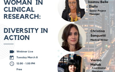 WOMEN IN CLINICAL RESEARCH – DIVERSITY IN ACTION March 8, 12:00