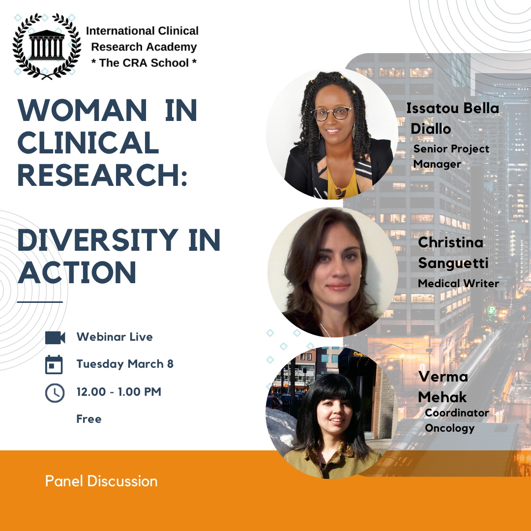 WOMEN IN CLINICAL RESEARCH - DIVERSITY IN ACTION March 8, 12:00 | CRA ...